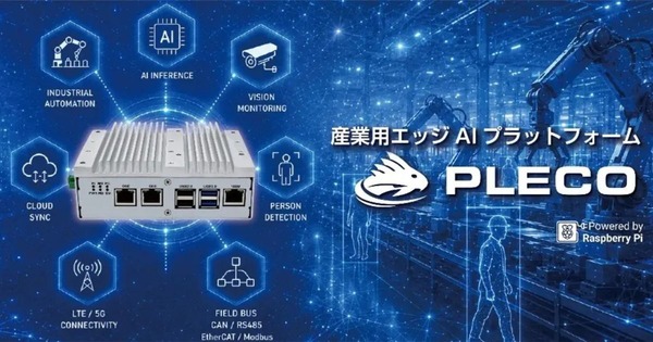 産業用エッジAIプラットフォーム「PLECO」2機種をPiLinkが6月発売