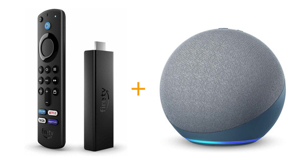 【美品】Fire TV Stick 4K MaxとEcho Dot 2台のセット Fire TV Stick 4K Max」と「Echo」シリーズでホームシアターを