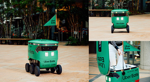 Uber Eatsが自律走行ロボットでデリバリーサービスを3月中に東京都内の
