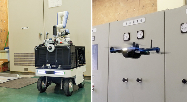 公共設備の遠隔点検を無人地上車両「UGV」とドローン「UAV」を使って