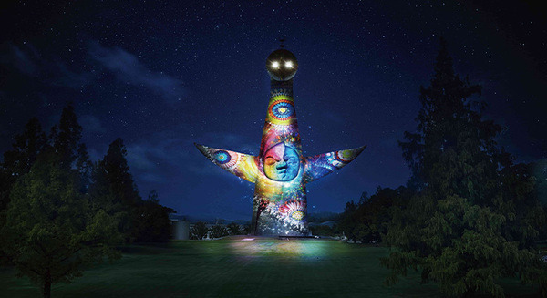 NAKEDが太陽の塔でプロジェクションマッピングショー「イルミナイト