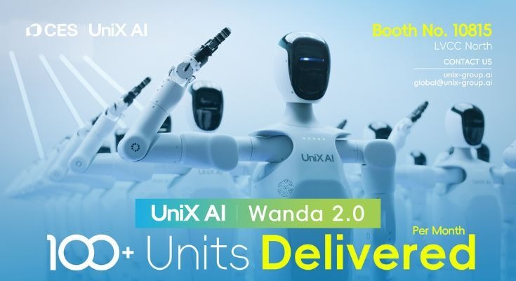 中国UniX AIが新型ヒューマノイドWandaをCESで公開予定、月100台の量産