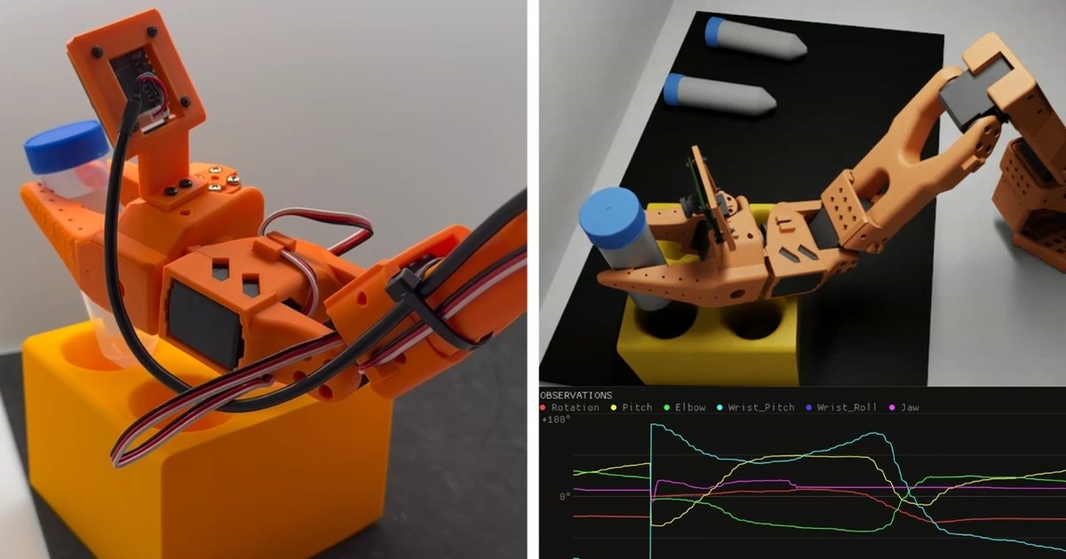LED付きロボットディスプレイモデル NVIDIAとHugging Face、オープンソースのロボット開発基盤「LeRobot