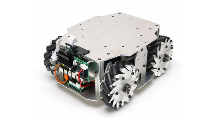 【送料無料】 ドラゴンホイール　不要機　実機 ヴイストンがメカナムホイールの台車ロボット「JetBot Mecanum」発売
