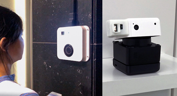 PLEN Cube (顔認証AIアシスタント) 顔認証で受付を無人化 AIアシスタント「PLEN Cube」に壁掛けタイプも