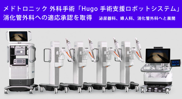 メドトロニック 外科手術「Hugo 手術支援ロボット」が消化管外科への