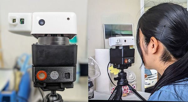 PLEN Cube (顔認証AIアシスタント) PLEN Robotics、小型顔認証AI接客ロボット「PLEN Cube」で対人サービス