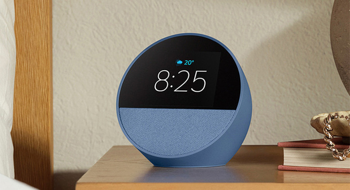 Amazon、Alexa搭載の2024年版「Echo Spot」を発表 スマートアラーム