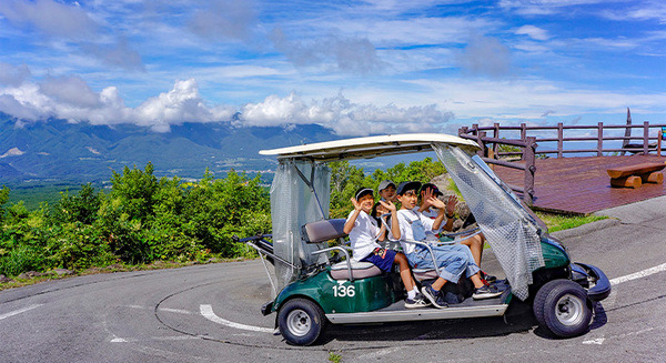 標高1420mの展望台まで自動運転「天空カート」に乗って眺望をゆっくり