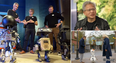 ディズニーが次世代ロボット「オラフ」や「BDXドロイド」など開発の舞台裏と最先端技術を一挙紹介　NVIDIAのCEOとの対談も公開 画像