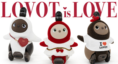 『LOVOT』バレンタイン特別コーディネートが登場　赤いハートが愛らしいキュートな装い 画像