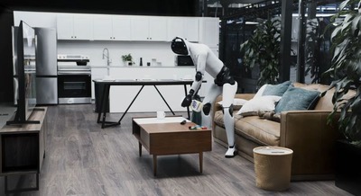 タスクを学び続けるFigure Helix 02、ヒューマノイドがリビング片付けを自律実行する動画を公開 画像