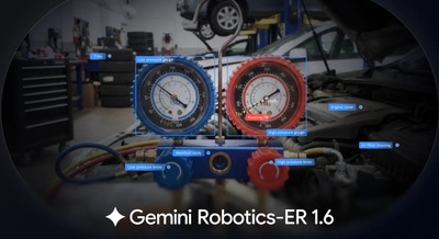 Googleのロボット向けAIモデル「Gemini Robotics-ER 1.6」空間推論と計器読み取りが強み 画像