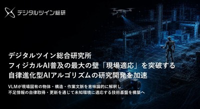 フィジカルAIの「現場適応」を突破する自律進化型アルゴリズム「ASAL」の研究開発を加速 デジタルツイン総合研究所 画像