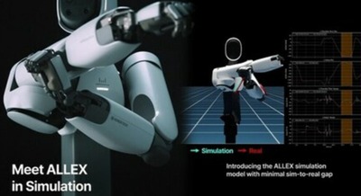 韓国WIRobotics、ヒューマノイド「ALLEX」のシミュレーションモデルを公開 フィジカルAI開発エコシステム構築の第一歩 画像
