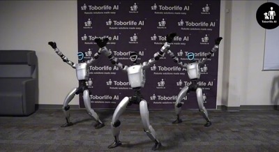 ヒューマノイド3台の息が合ったダンス映像を公開 Toborlife AI活用のUnitree G1 画像
