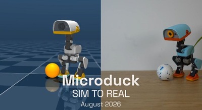 愛らしいアヒル型の家庭用ロボット「Microduck」発表 Hugging Face傘下Pollen Robotics 画像
