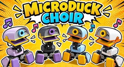 【動画】4体のアヒル型ロボット「Microduck」が魅せる即興合唱 Hugging Face傘下Pollen Robotics 画像