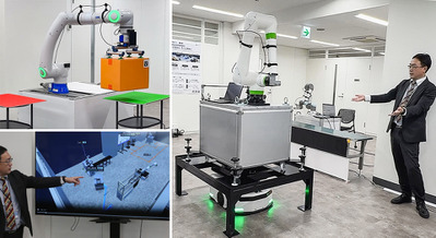 富士ソフトが異なるメーカーの搬送ロボットを統合管理　「MixFlit」の実機デモを新設「名古屋Lab」で公開 画像