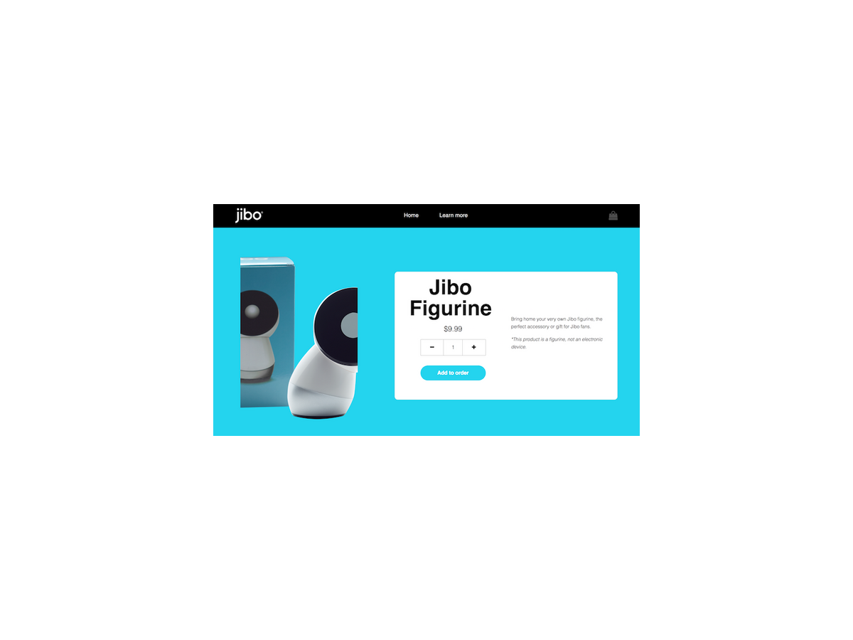 Jiboファン待望のフィギュア「Jibo Figurine」をゲット！