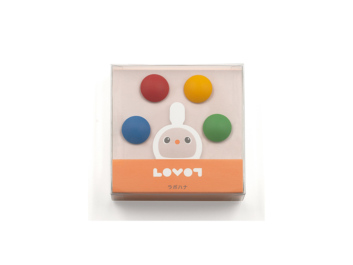 「LOVOT」鼻の付け替えオプション「ラボハナ」 4色セットで販売　服に合わせて鼻をカラーコーデ、おしゃれさんLOVOT