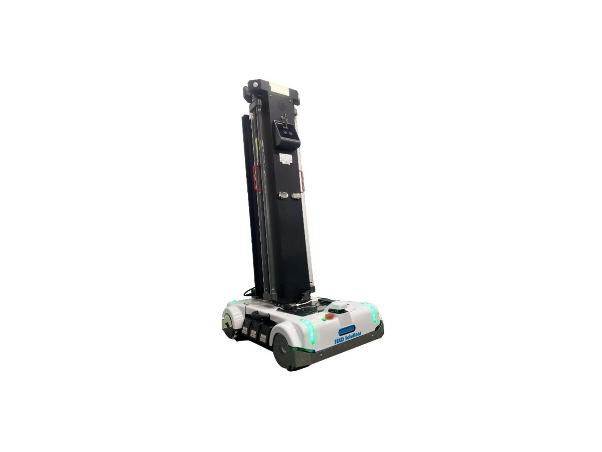 世界基準の除菌ロボットを開発！指定の場所へ無人運転、UV-C除菌「Mover UV-C」大規模施設にも対応　廣瀬無線電機