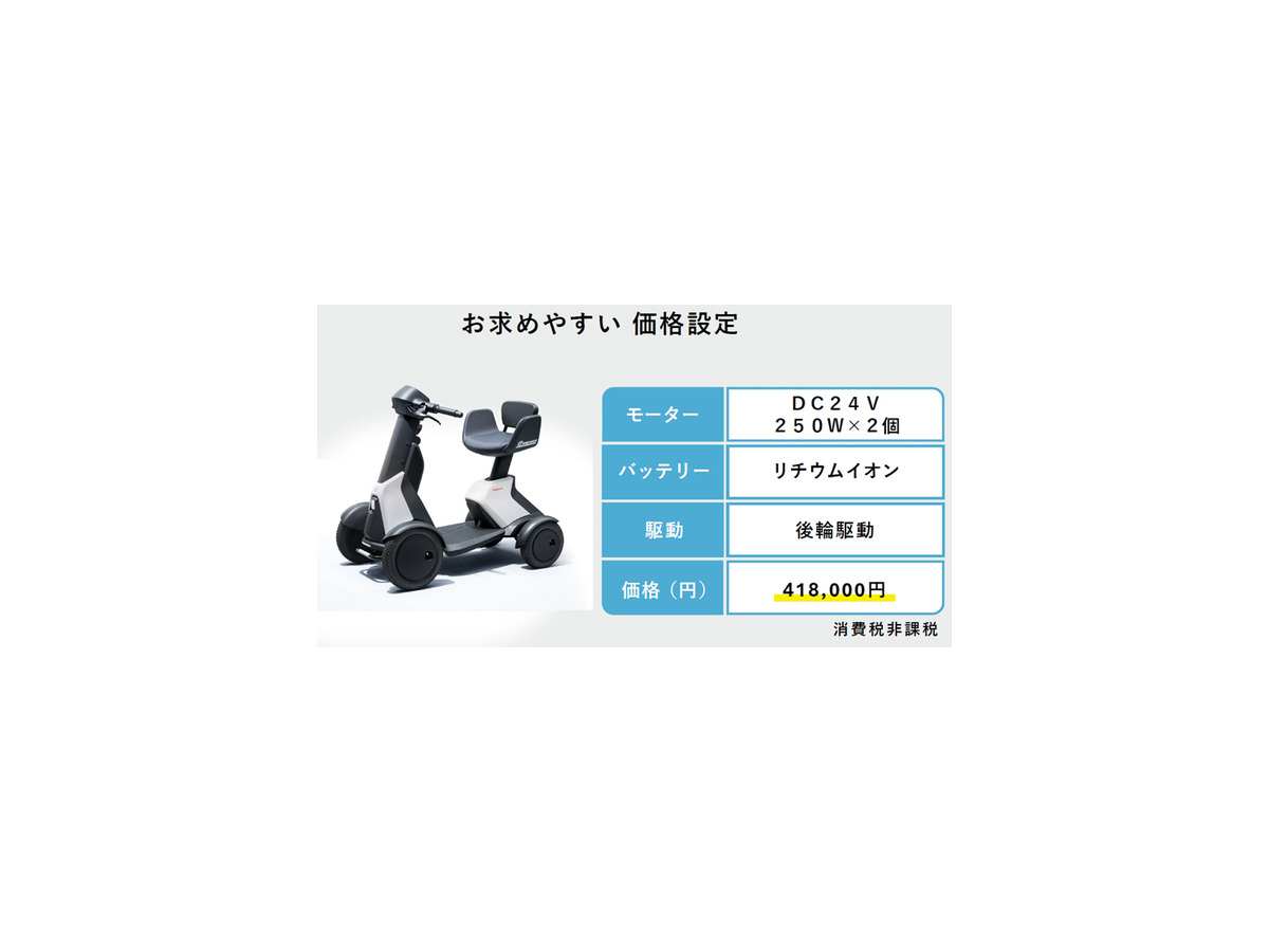 買い物や近距離移動がラクになる、ダイハツの新モビリティ発売「シニア層の毎日をアクティブに」年間販売目標は・・