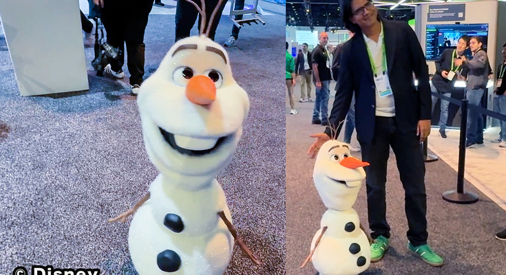 ディズニー「オラフ」がAIロボットになって目の前に！GTC展示ホールで自由すぎる振る舞いと“生きている感”を披露 画像