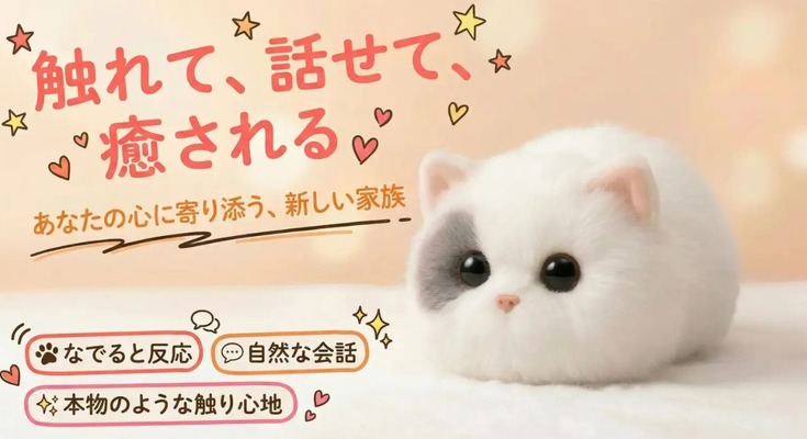 ペット禁止物件・心の癒しにも適したAIねこ型ロボット「Walulu」をMakuakeで先行販売開始 グロウスコム 画像