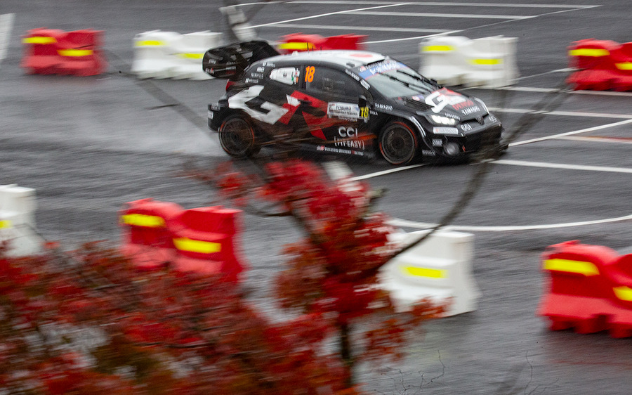 ラリージャパン最終日は雨の決戦、勝田選手が岡崎で2連続トップタイム、総合ではトヨタGRが表彰台を独占