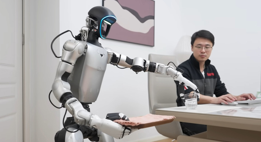 スポーツから家事へ　Unitreeのヒューマノイドが家事に挑戦、テーブル拭きや皿磨きも披露