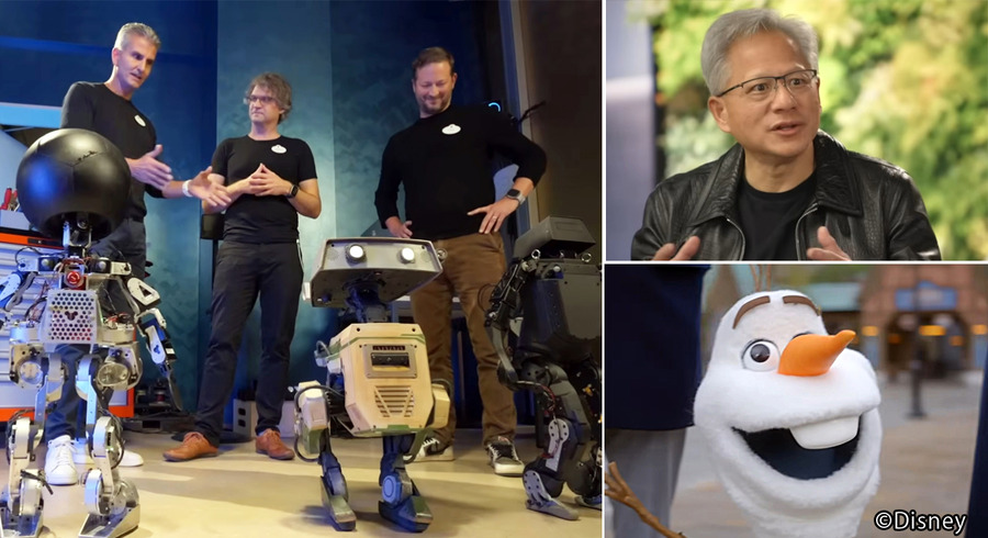 ディズニーが次世代ロボット「オラフ」や「BDXドロイド」など開発の舞台裏と最先端技術を一挙紹介　NVIDIAのCEOとの対談も公開