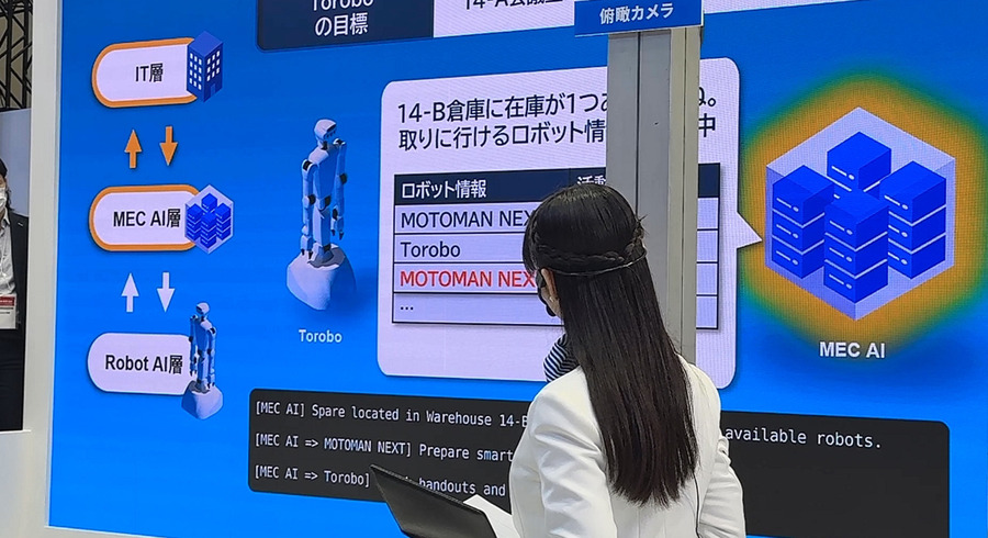 安川電機がヒューマノイドと協働ロボットを「AI-RAN」で統合制御するデモを公開「ロボットが人と共に働く未来の空間」