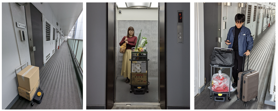 エレベーターとロボット連携でマンションの部屋まで荷物配送 三菱電機BS×Preferred Robotics×大英産業が実証