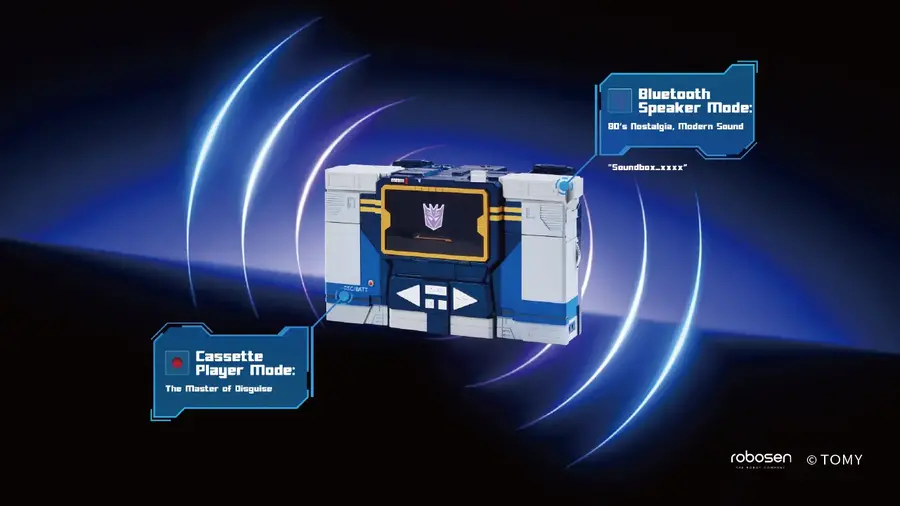 完全自動変形トランスフォーマー「フラッグシップ・サウンドウェーブ」先行予約を12/19より開始、Robosen