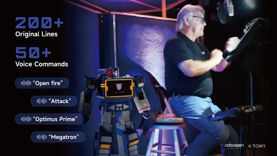 完全自動変形トランスフォーマー「フラッグシップ・サウンドウェーブ」先行予約を12/19より開始、Robosen