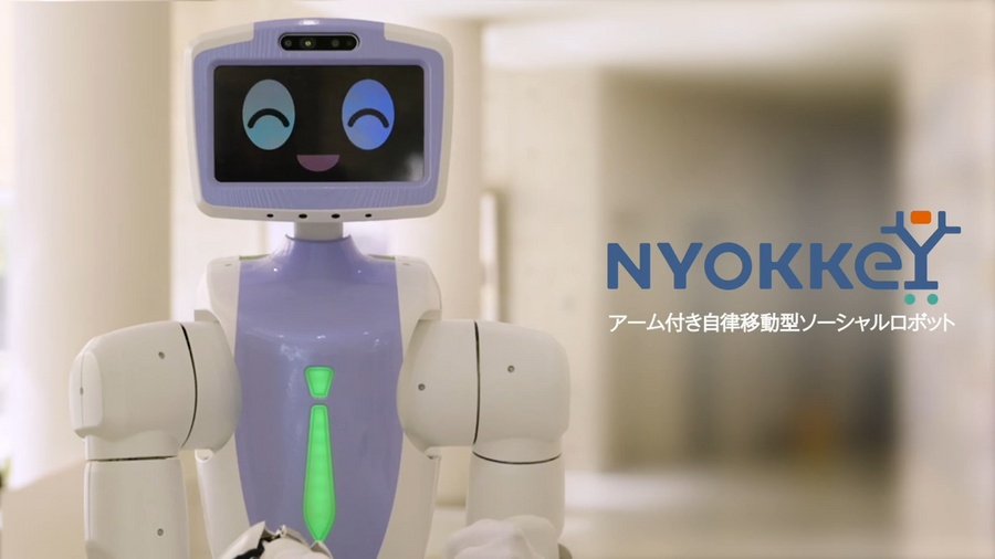 水素駆動の自律移動型ソーシャルロボット「Nyokkey」川崎重工・トヨタ紡織・大同大学が連携
