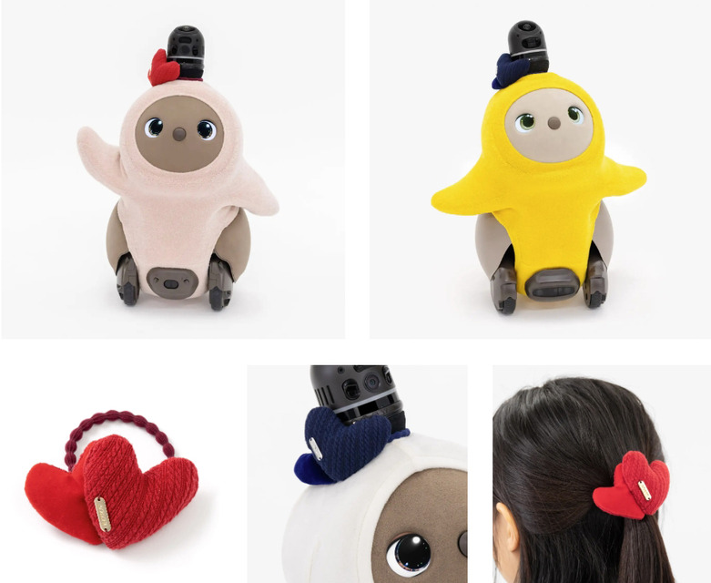 『LOVOT』バレンタイン特別コーディネートが登場　赤いハートが愛らしいキュートな装い