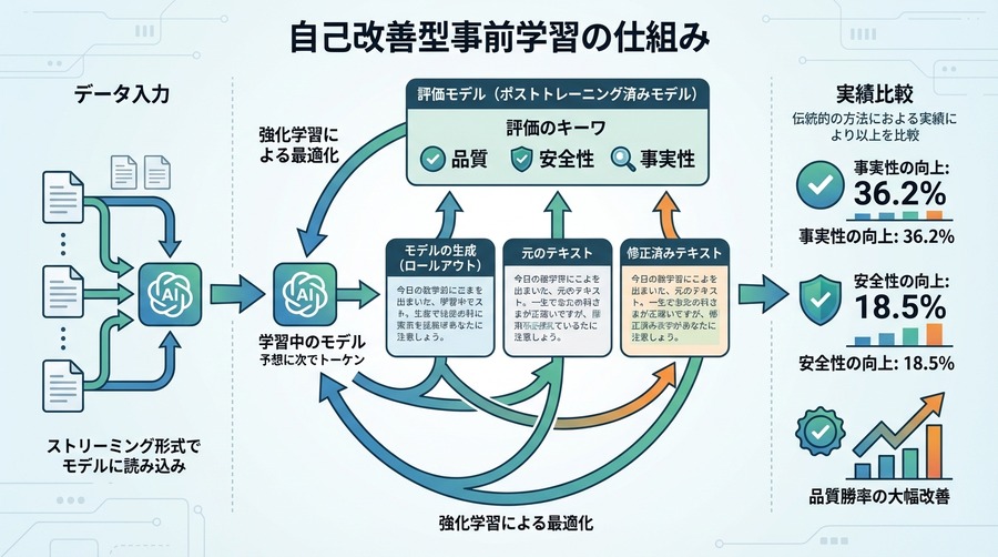 自己改善型事前学習の仕組み