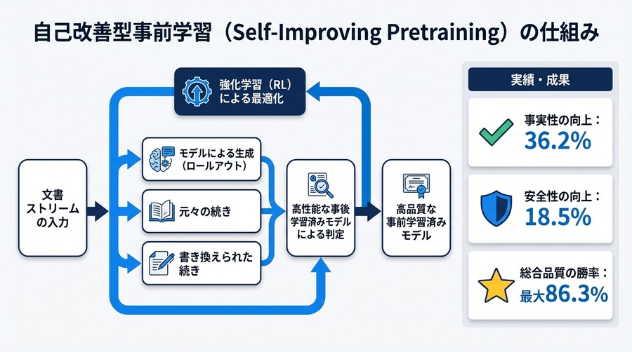 自己改善型事前学習の仕組み