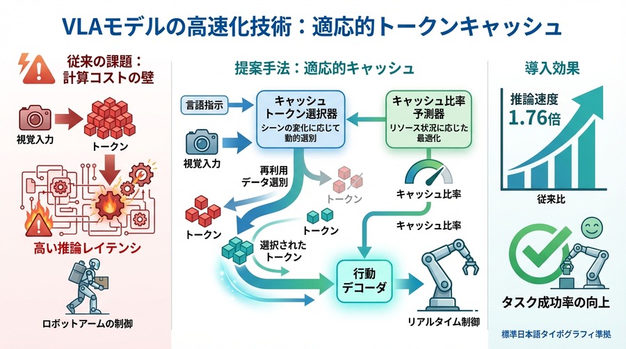 VLAモデルの高速化技術「