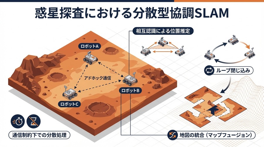 惑星探査における分散型