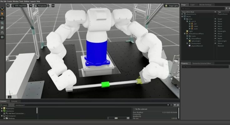 安川電機が双腕ロボットで梱包作業を自動化、模倣学習と強化学習でティーチングレス実現