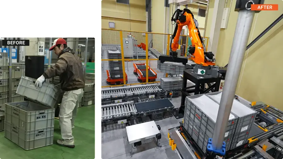 日本運輸がMujinOSを導入｜完成車メーカー向け部品供給倉庫の物流DXを実現