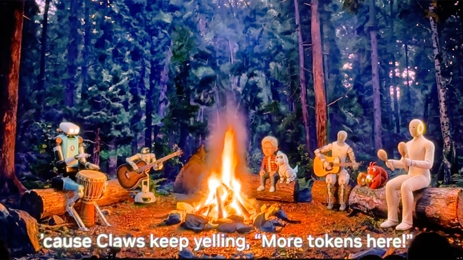 これ面白すぎるでしょ！「GTC2026」基調講演でヒューマノイド達が歌ったAIソングに込められた意味とは? 例のエビも登場!