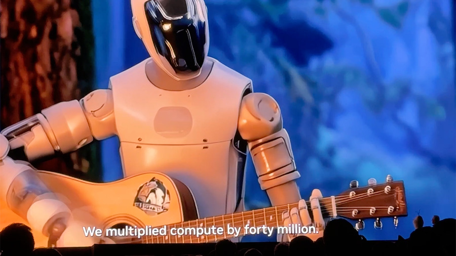 これ面白すぎるでしょ！「GTC2026」基調講演でヒューマノイド達が歌ったAIソングに込められた意味とは? 例のエビも登場!
