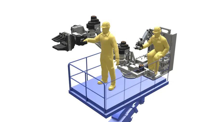 人型重機やバイラテラルアームをJapan IT Weekで展示予定、人機一体とアドバンテックが協業