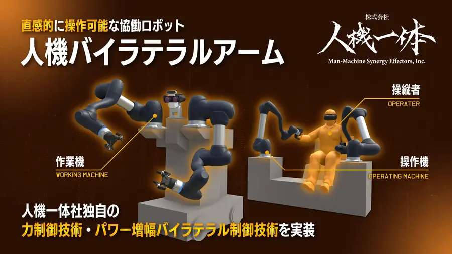 人型重機やバイラテラルアームをJapan IT Weekで展示予定、人機一体とアドバンテックが協業