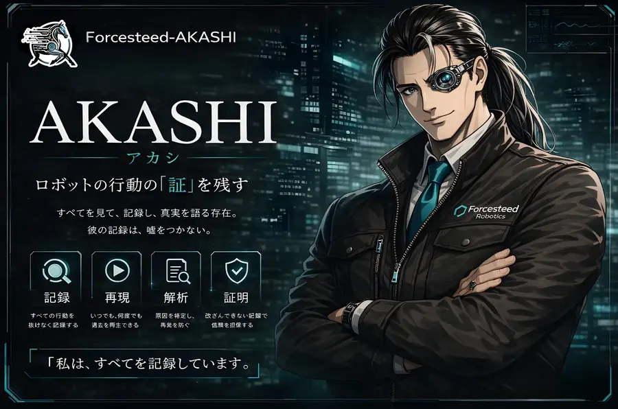 AIロボットの「なぜ」を記録 Forcesteed Roboticsが長期記憶ドライブレコーダ「Forcesteed-AKASHI」を開発