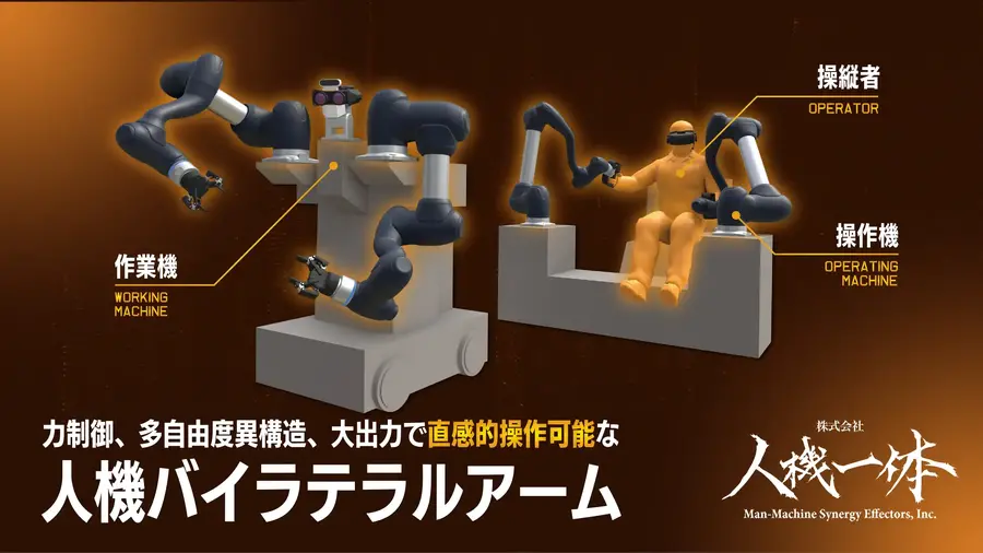 人機一体が零式人機や双腕ロボアームをビッグサイトで披露「SusHi Tech Tokyo 2026」に初出展